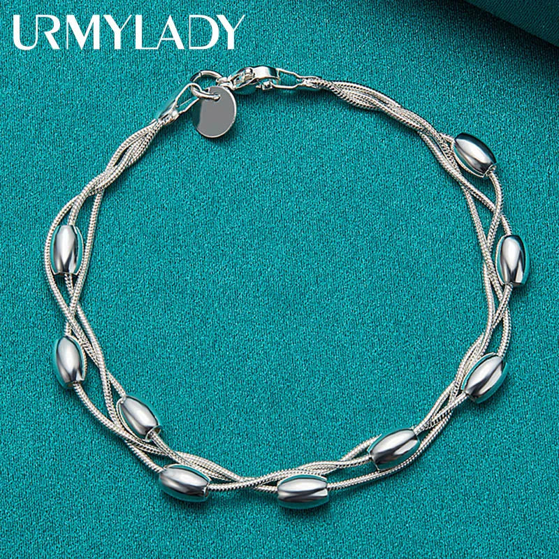 Pulseira de prata esterlina 925 URMYLADY