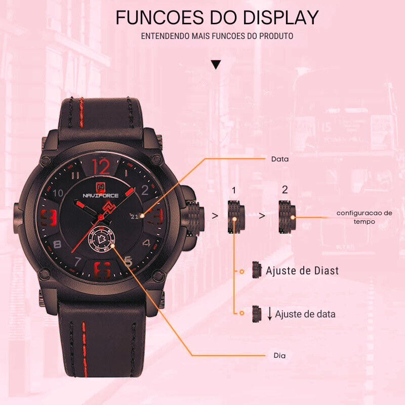 Relógios Esportivos Militares NAVIFORCE